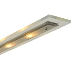 Straluma Moderne nikkel LED hanglamp met helder glas dimbaar><noscript><img width=