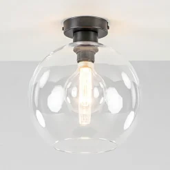 Straluma Moderne plafondlamp globe helder glas> Woonkamerlampen|Slaapkamerlampen