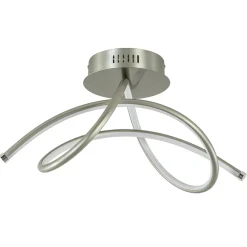 Straluma Moderne plafondlamp nikkel inclusief 3-standen dimbaar LED> Plafondlampen|LED Plafondlampen