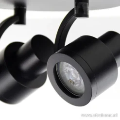 Straluma Moderne plafondspot mat zwart 2-lichts><noscript><img width=