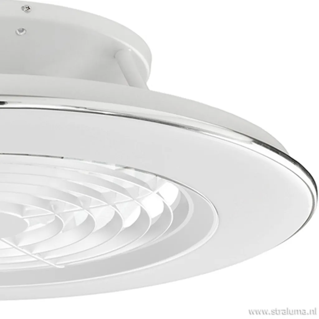 Straluma Moderne plafondventilator wit incl. LED> Plafondlampen|Plafondventilatoren met lamp