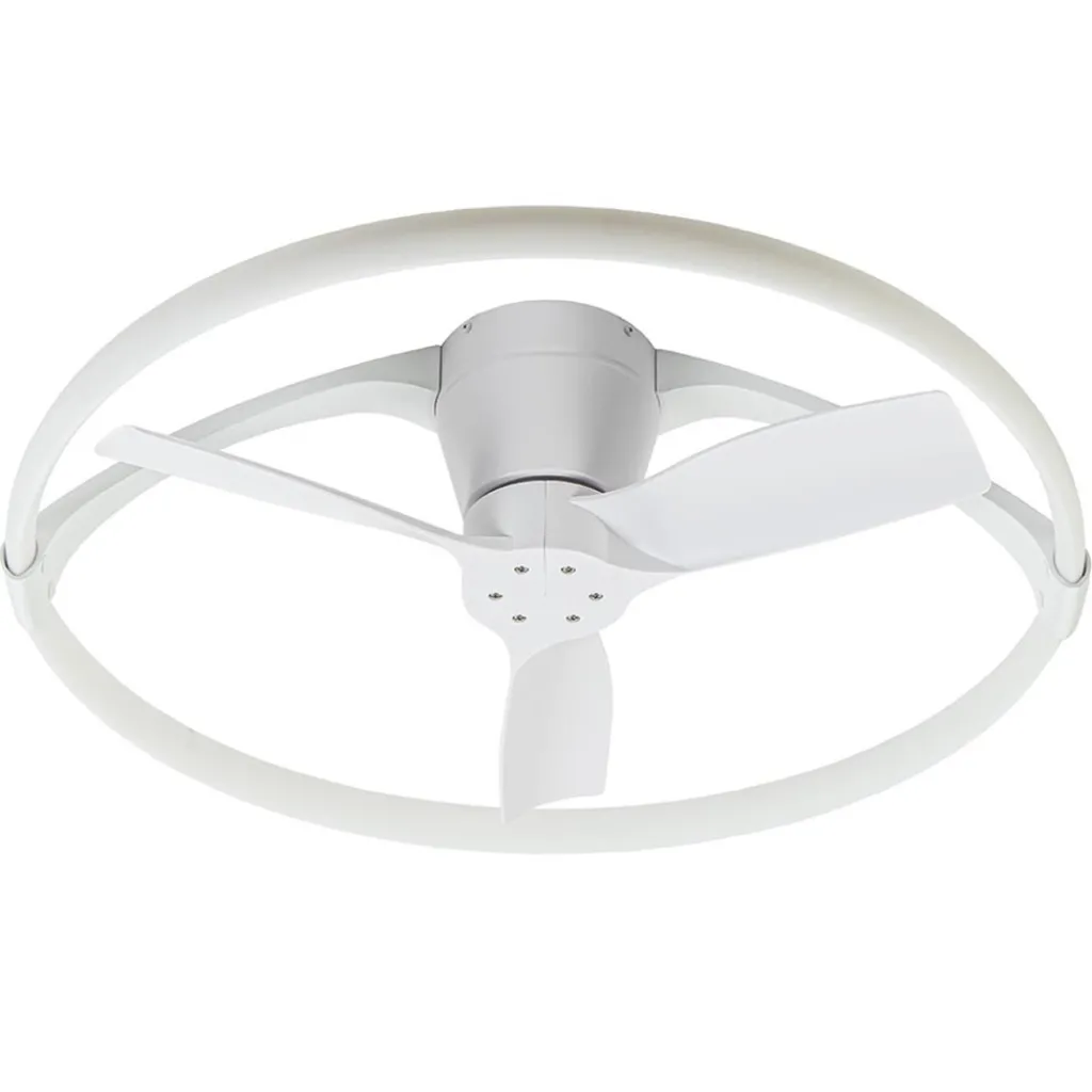 Straluma Moderne plafondventilator wit inclusief LED en remote> Plafondlampen|Plafondventilatoren met lamp