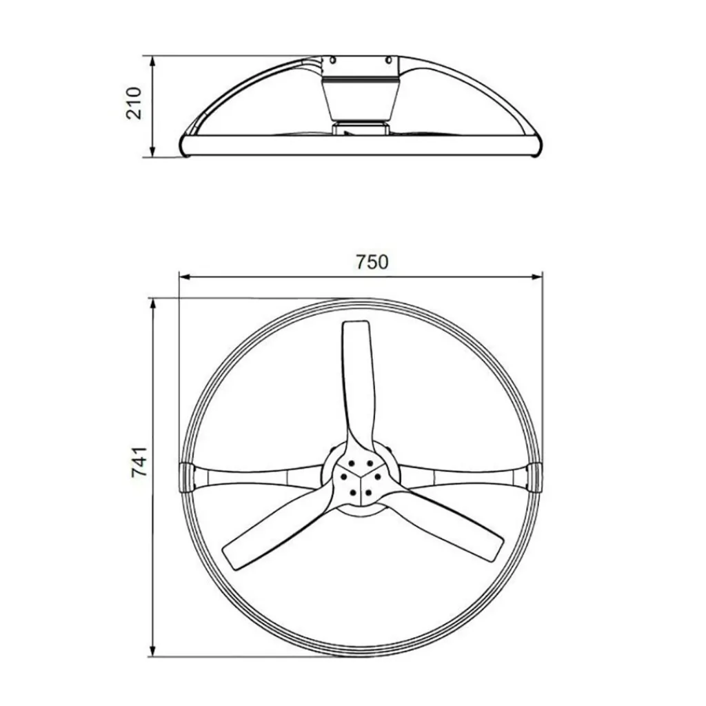 Straluma Moderne plafondventilator wit inclusief LED en remote> Plafondlampen|Plafondventilatoren met lamp