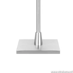 Straluma Moderne tafellamp staal/glas met dimmer> Nachtkastlampen|Woonkamerlampen