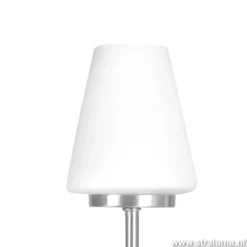 Straluma Moderne tafellamp staal/glas met dimmer><noscript><img width=