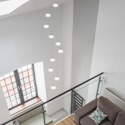 Straluma Moderne videlamp chroom met helder glas incl LED><noscript><img width=