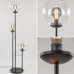 Straluma Moderne vloerlamp met glazen bollen> Vloerlampen|Moderne Verlichting