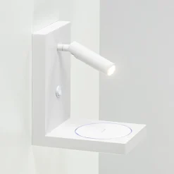 Straluma Moderne wandlamp wit inclusief LED en fast charger> Wandlampen|Bedlampjes