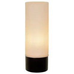 Straluma Moderne wandlamp zwart met opaal glas IP44><noscript><img width=