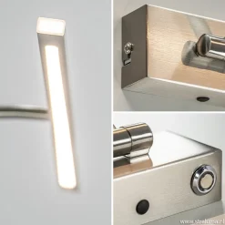 Straluma Nikkel LED wandlamp voor boven schilderij> Wandlampen|Keukenverlichting