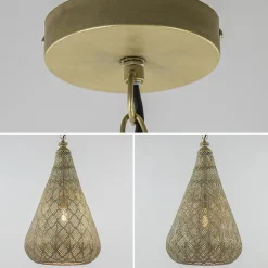 Straluma Oosterse hanglamp kegel goud groot><noscript><img width=