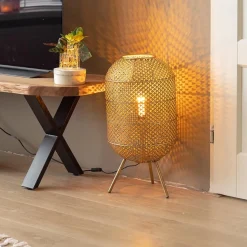 Straluma Oosterse vloer/tafellamp op pootjes goud><noscript><img width=