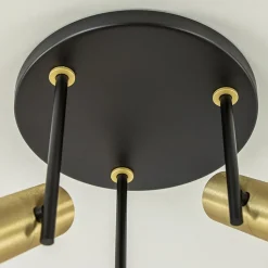 Straluma Opbouwspot 3-lichts cilinder zwart/brass><noscript><img width=