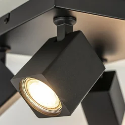 Straluma Opbouwspot 4-lichts vierkant zwart verstelbaar><noscript><img width=