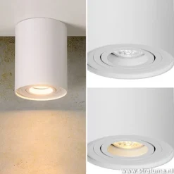 Straluma Opbouwspot tube wit gu10><noscript><img width=