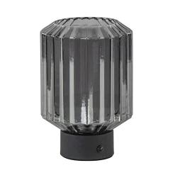 Straluma Oplaadbare LED tafellamp op batterij titanium/zwart> Tafellampen|Woonkamerlampen