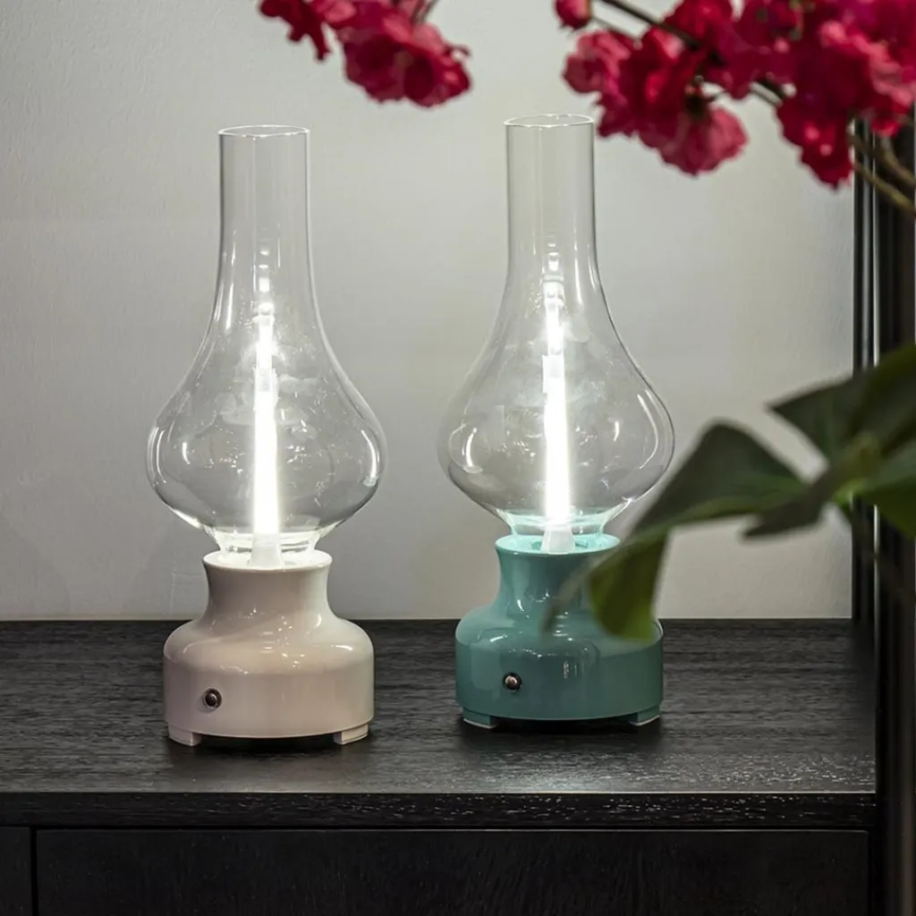 Straluma Oplaadbare tafellamp op batterij turquoise> Tafellampen|Eetkamerverlichting