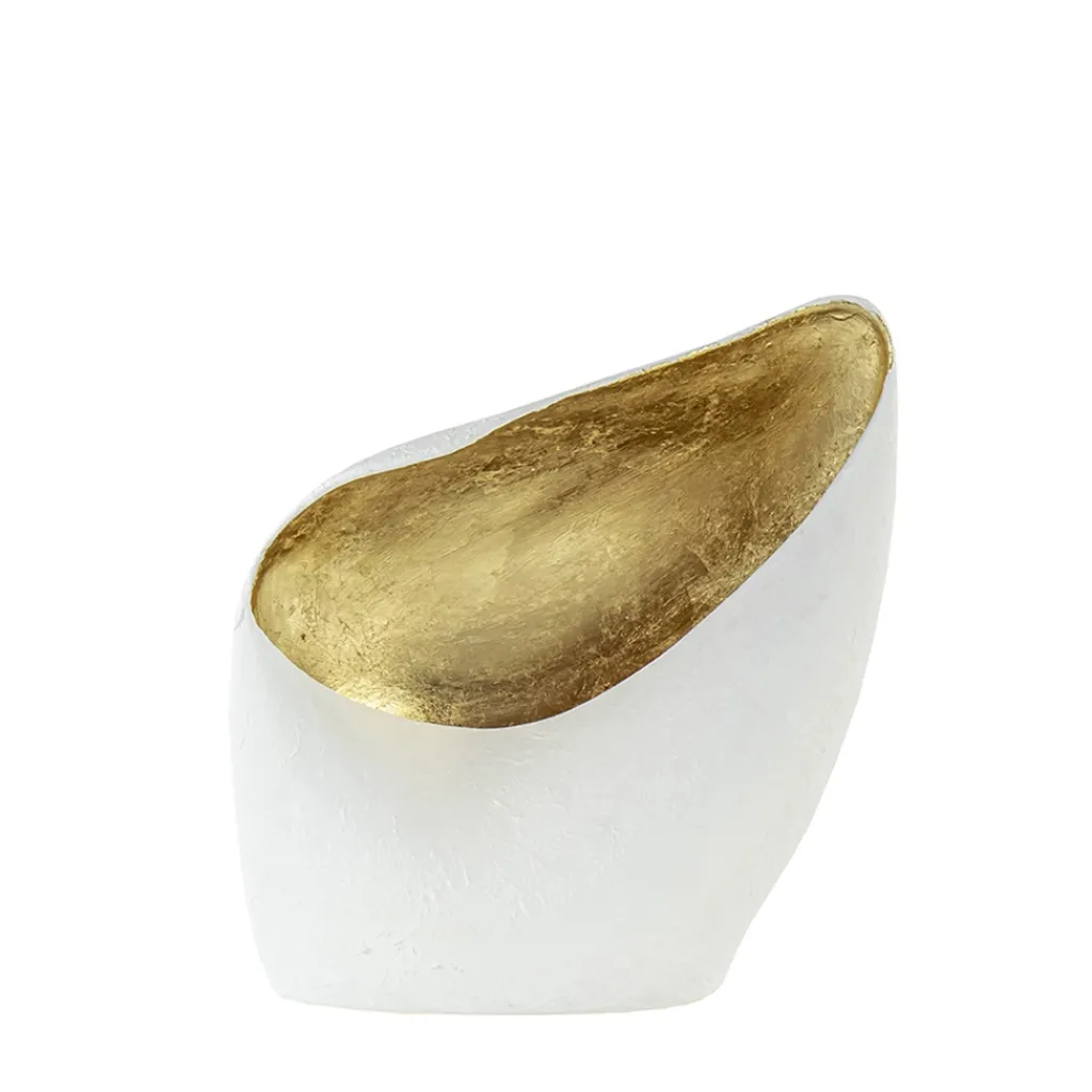 Straluma Organische tafellamp mat wit met goldleaf> Tafellampen|Design Verlichting