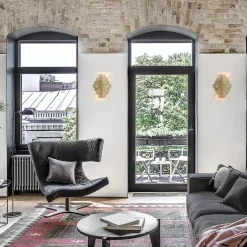 Straluma Oud zilveren wandlamp metaal excl snoer><noscript><img width=