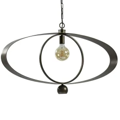 Straluma Ovale hanglamp brons metaal E27 + GU10> Hanglampen|Eettafellampen