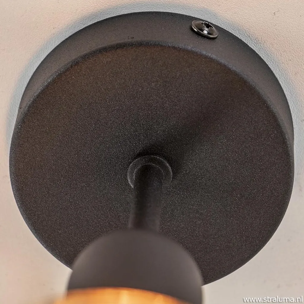 Straluma Plafondfitting basic zwart> Woonkamerlampen|Keukenverlichting