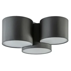 Straluma Plafondlamp 3 kappen grijs> Keukenverlichting|Plafondlampen