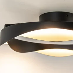 Straluma Plafondlamp Ascoli ring zwart/matgoud><noscript><img width=