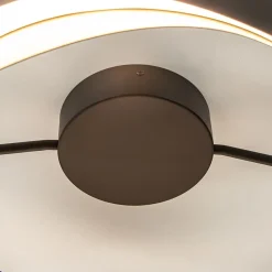 Straluma Plafondlamp Ascoli ring zwart/matgoud><noscript><img width=