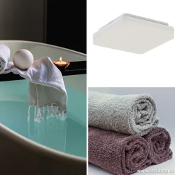 Straluma Plafondlamp Basic Square 26cm wit><noscript><img width=