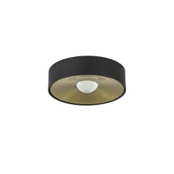 Straluma Plafondlamp Bright 15 zwart/matgoud> Plafondlampen|Opbouwspots