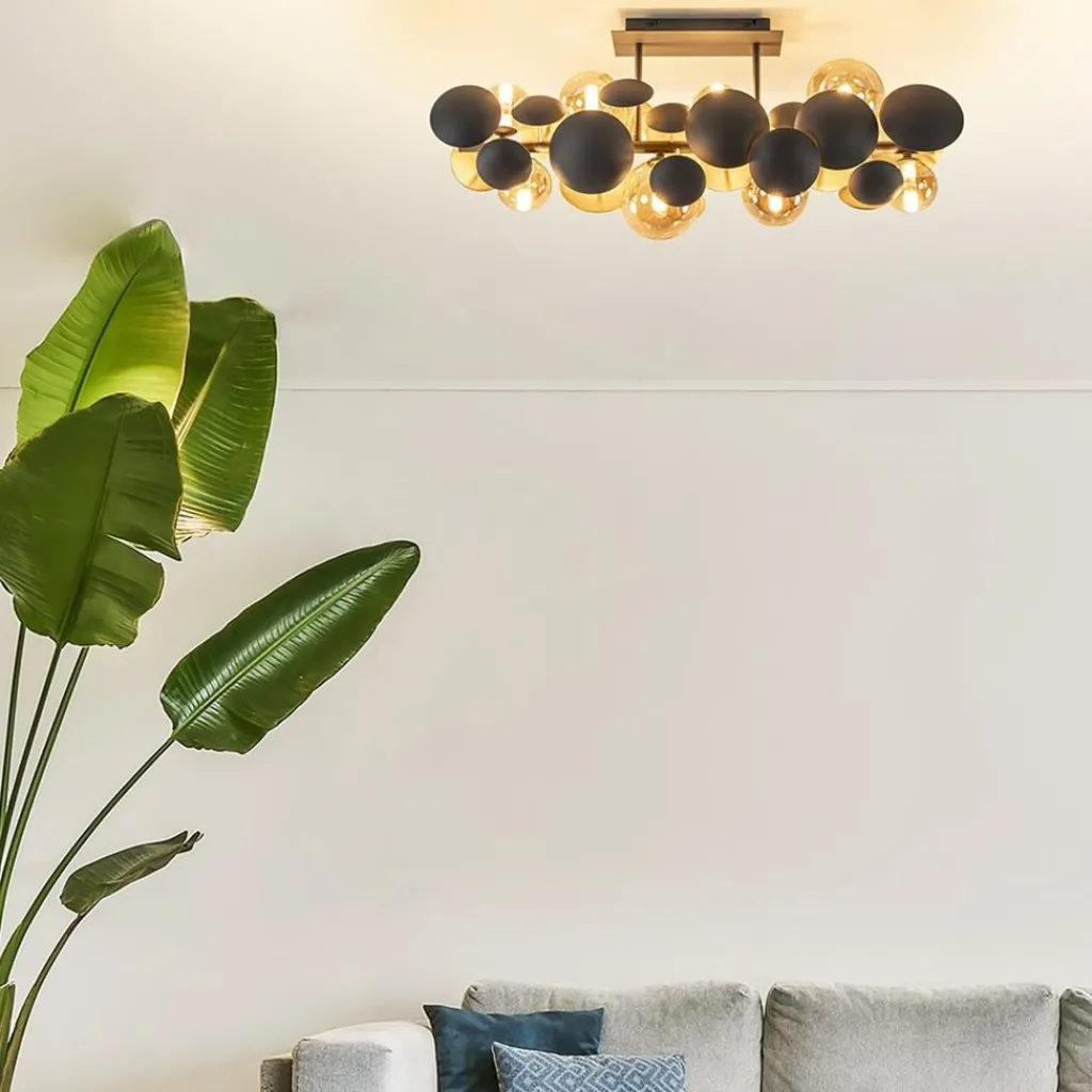 Straluma Plafondlamp Bubble 8l 76cm amber/grijs> Plafondlampen|Design Verlichting