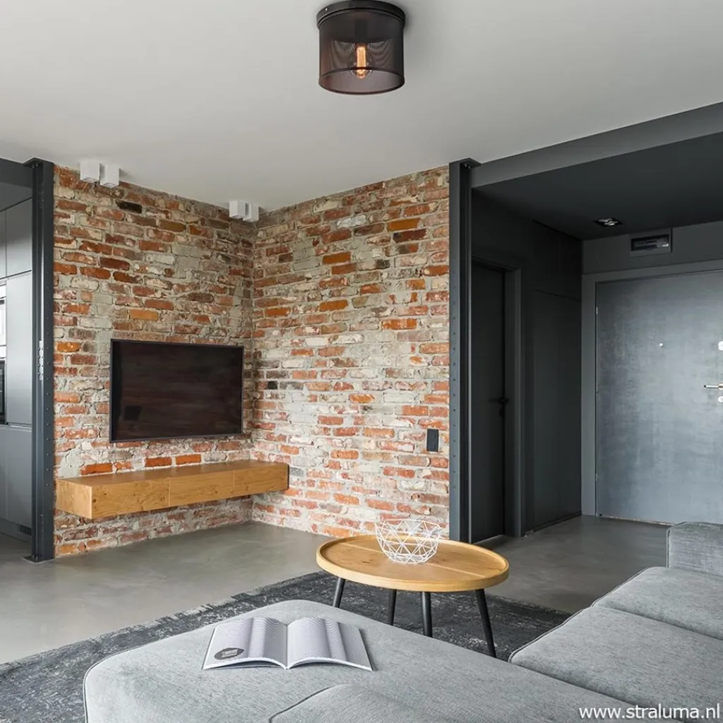 Straluma Plafondlamp cilinder gaas zwart 30cm> Slaapkamerlampen|Keukenverlichting