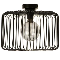 Straluma Plafondlamp draad cilinder zwart 28cm> Plafondlampen|Draadlampen