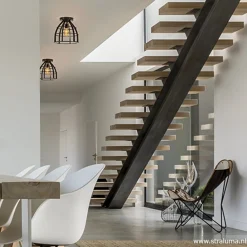 Straluma Plafondlamp frame zwart industrieel><noscript><img width=