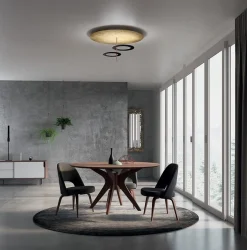 Straluma Plafondlamp Hula Hoop gold leaf/black><noscript><img width=