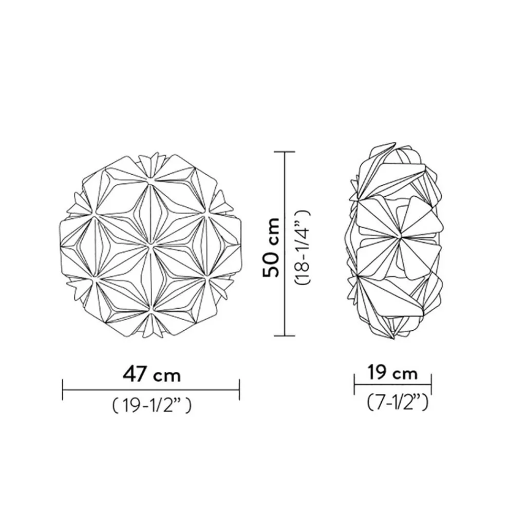 Straluma Plafondlamp LA Vie amber 50cm> Plafondlampen|Wandlampen