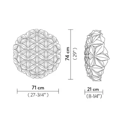 Straluma Plafondlamp La Vie amber 75cm><noscript><img width=