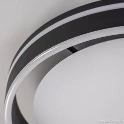 Straluma Plafondlamp Led Cirkel zwart/wit><noscript><img width=