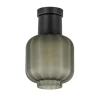 Straluma Plafondlamp Lett zwart + smoke glas 20cm> Plafondlampen|Design Verlichting
