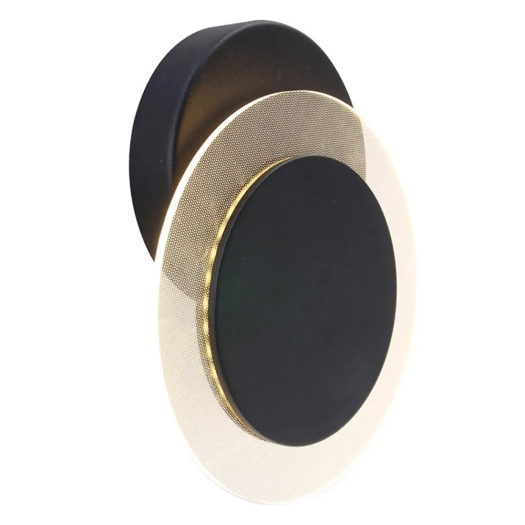 Straluma Plafondlamp Lido zwart 17cm indirect> Plafondlampen|Wandlampen