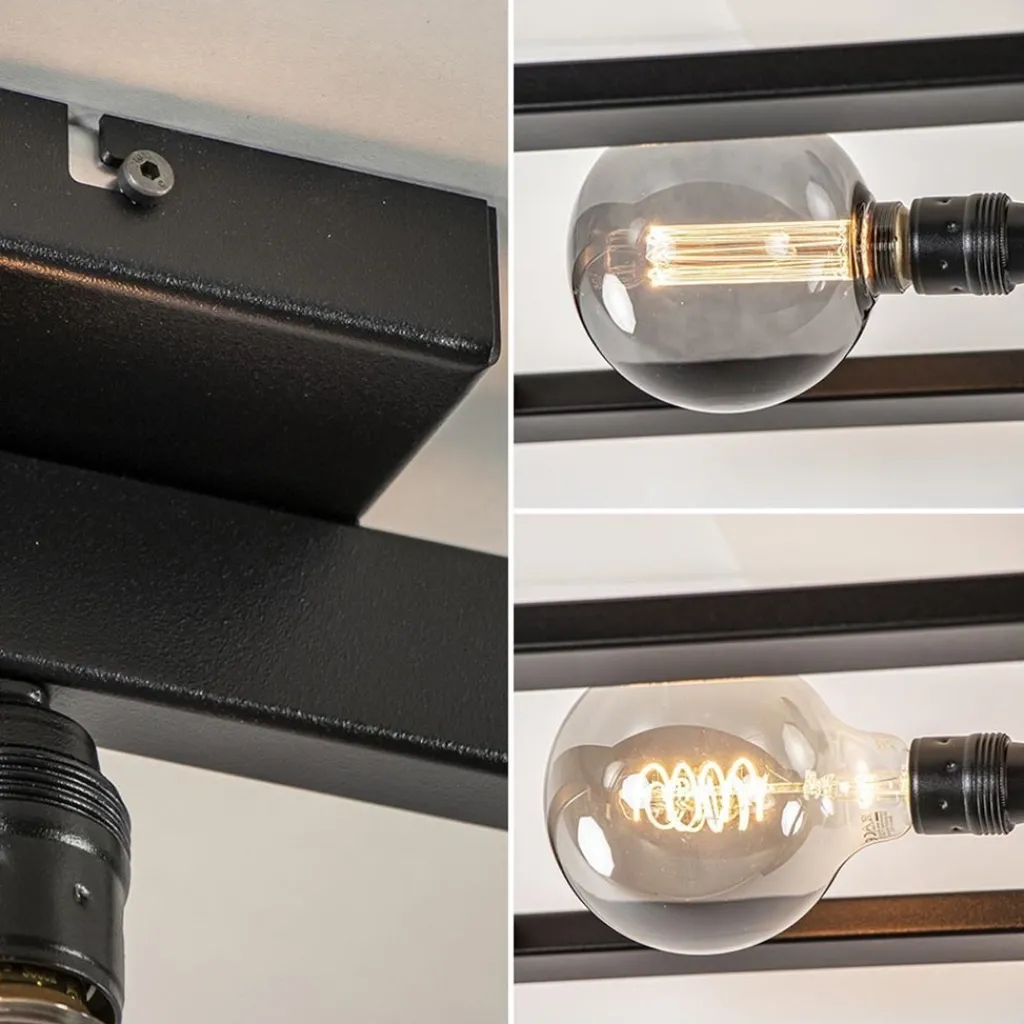 Straluma Plafondlamp Longa zwart 2xframe vierkant> Plafondlampen|Design Verlichting