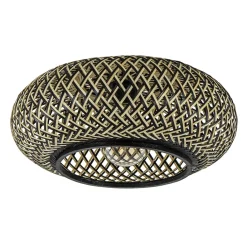 Straluma Plafondlamp Maze bamboe/zwart 40cm> Woonkamerlampen|Slaapkamerlampen