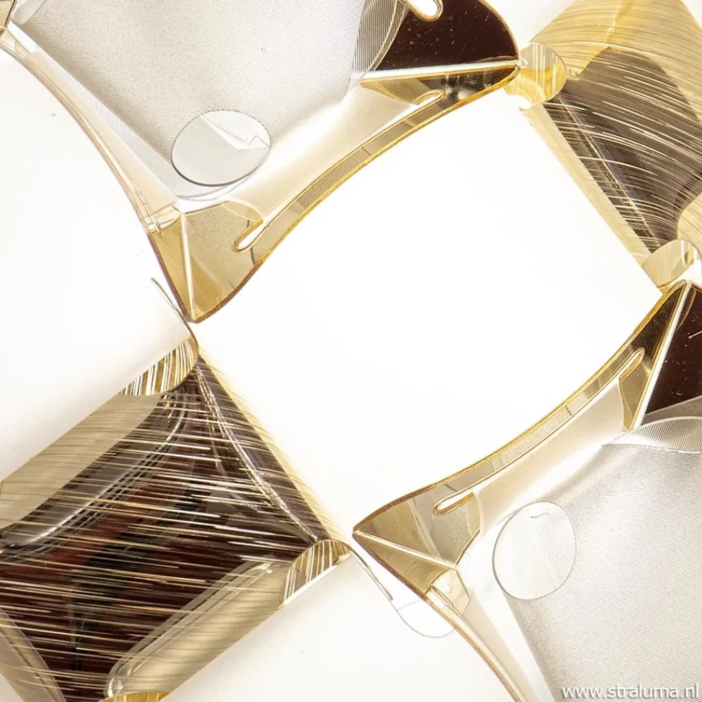 Straluma Plafondlamp Mida gold 32cm> Wandlampen|Slaapkamerlampen