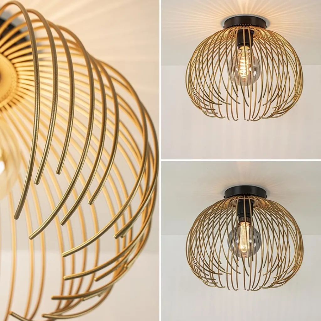 Straluma Plafondlamp Nest matgoud/zwart> Plafondlampen|Decoratieve Verlichting