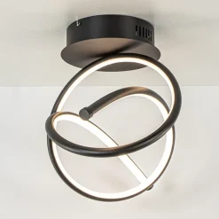 Straluma Plafondlamp Plaza zwart 3-switchdim> Plafondlampen|Woonkamerlampen