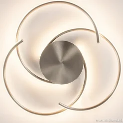 Straluma Plafondlamp Reverso nikkel 3-switchdim><noscript><img width=