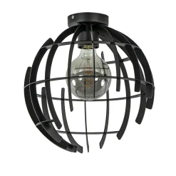 Straluma Plafondlamp Terra 35cm zwart> Industriële Verlichting|Woonkamerlampen