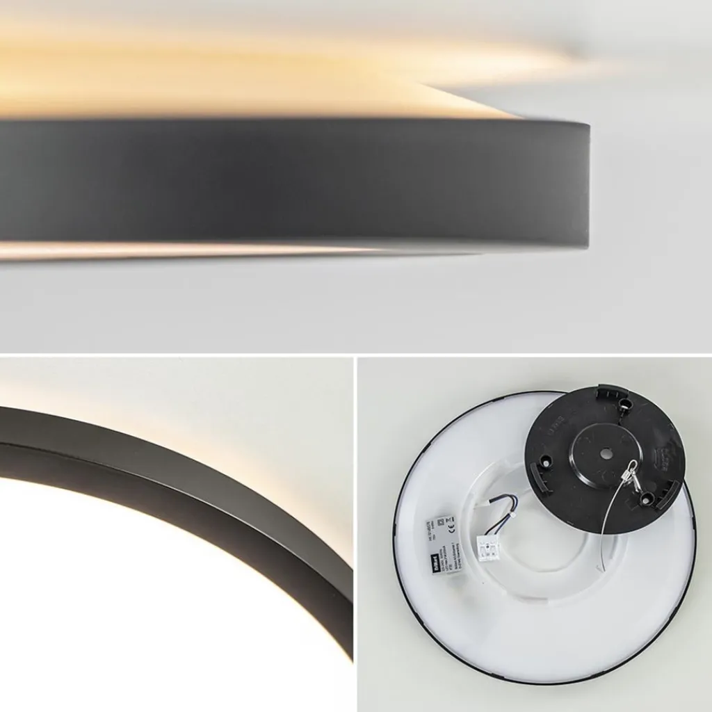 Straluma Plafondlamp Tuco 30cm zwart 3-step dim> Plafondlampen|Plafonnières