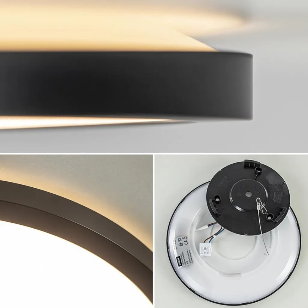 Straluma Plafondlamp Tuco 25cm zwart> Plafondlampen|Plafonnières