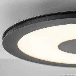 Straluma Plafondlamp zwart rond 38cm 3-st.dim.><noscript><img width=